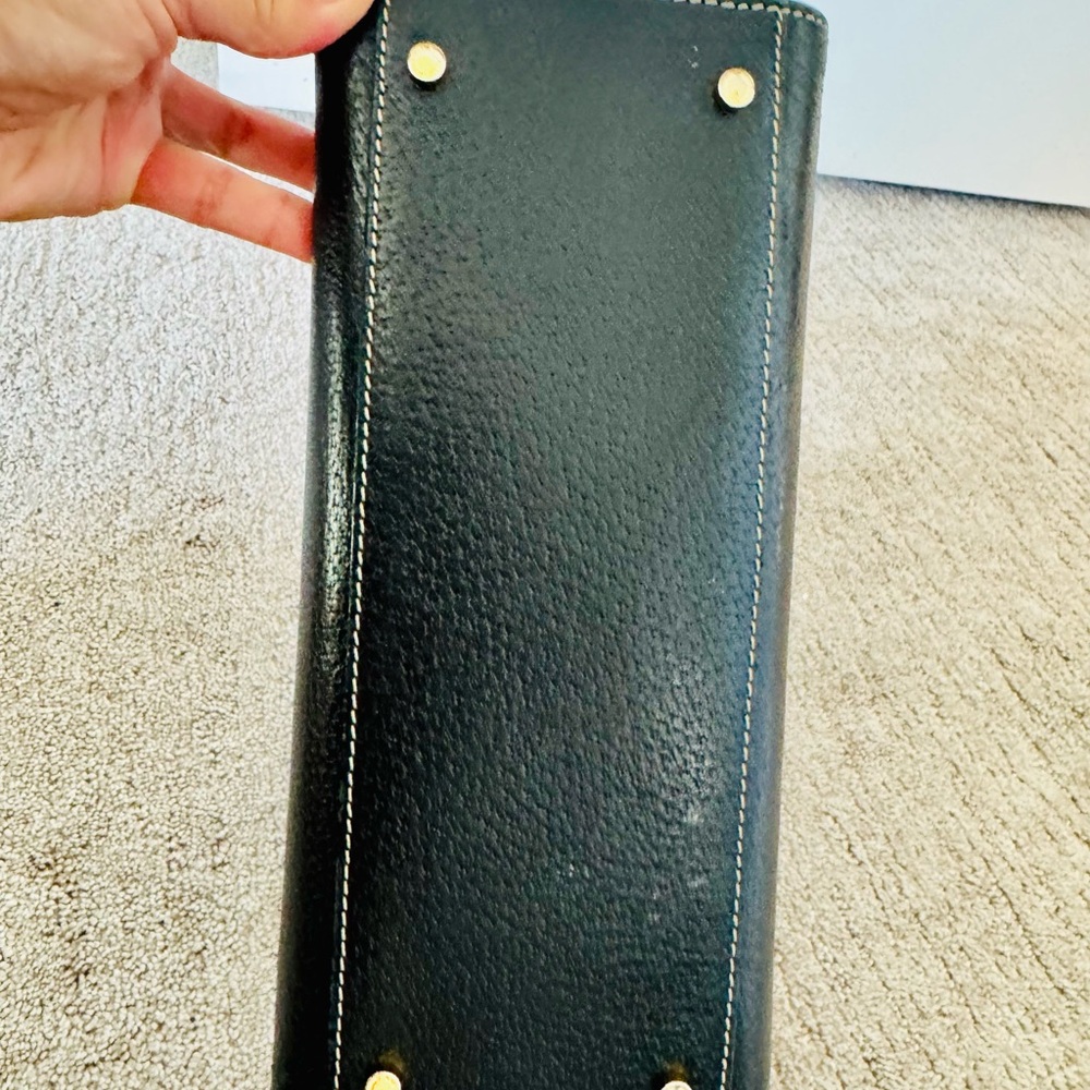 Vintage Kate Spade Elegant Black Leather Handbag - Picture 14 of 15